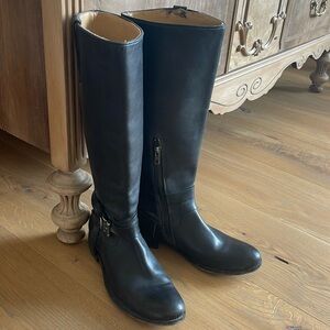 Women’s tall black Frye boots. Size 7.5